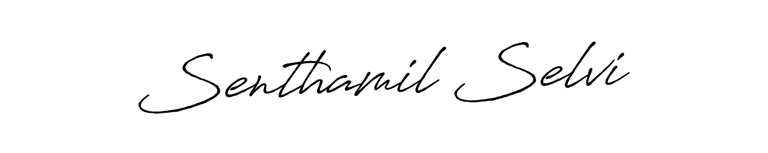 It looks lik you need a new signature style for name Senthamil Selvi. Design unique handwritten (Antro_Vectra_Bolder) signature with our free signature maker in just a few clicks. Senthamil Selvi signature style 7 images and pictures png