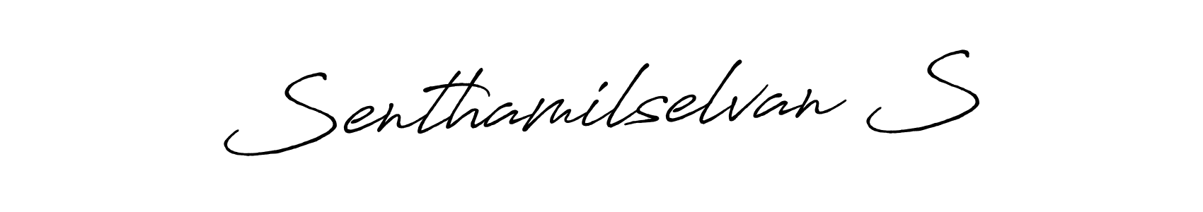 Senthamilselvan S stylish signature style. Best Handwritten Sign (Antro_Vectra_Bolder) for my name. Handwritten Signature Collection Ideas for my name Senthamilselvan S. Senthamilselvan S signature style 7 images and pictures png