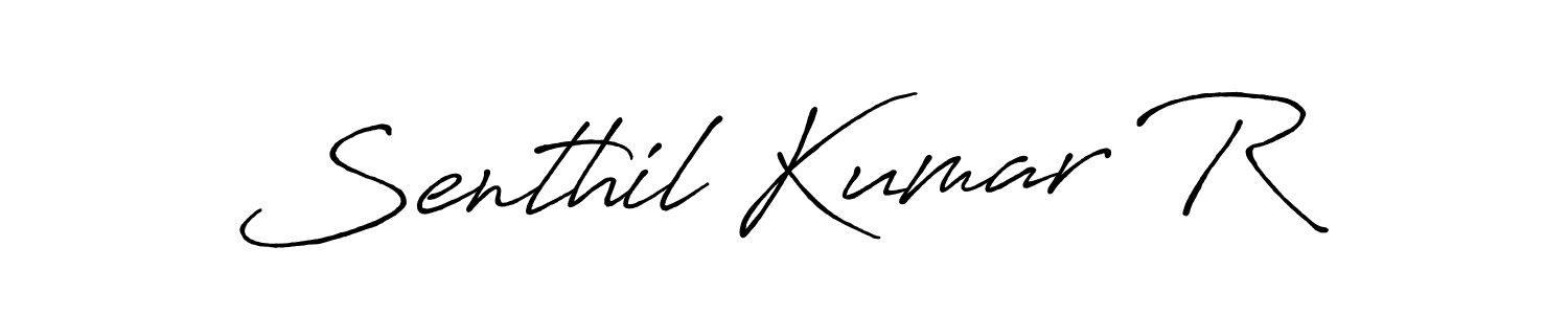 Use a signature maker to create a handwritten signature online. With this signature software, you can design (Antro_Vectra_Bolder) your own signature for name Senthil Kumar R. Senthil Kumar R signature style 7 images and pictures png