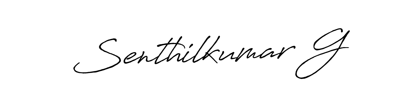 Similarly Antro_Vectra_Bolder is the best handwritten signature design. Signature creator online .You can use it as an online autograph creator for name Senthilkumar G. Senthilkumar G signature style 7 images and pictures png