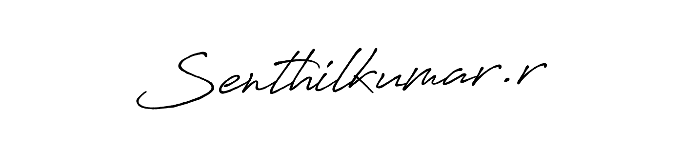 Make a beautiful signature design for name Senthilkumar.r. Use this online signature maker to create a handwritten signature for free. Senthilkumar.r signature style 7 images and pictures png