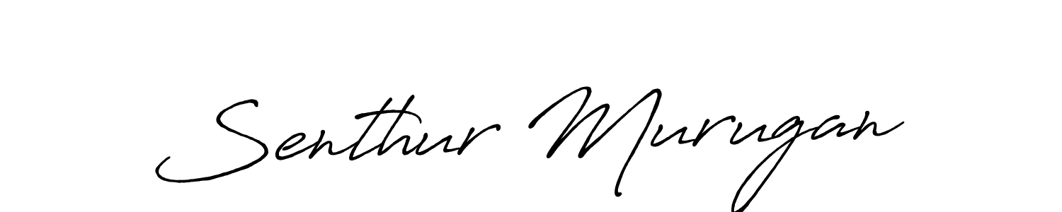 Make a beautiful signature design for name Senthur Murugan. With this signature (Antro_Vectra_Bolder) style, you can create a handwritten signature for free. Senthur Murugan signature style 7 images and pictures png