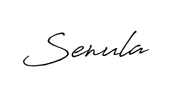 Use a signature maker to create a handwritten signature online. With this signature software, you can design (Antro_Vectra_Bolder) your own signature for name Senula. Senula signature style 7 images and pictures png