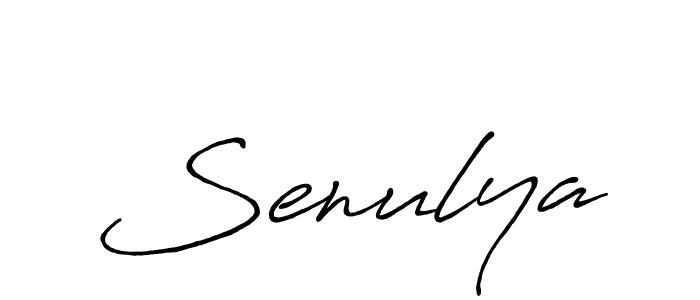 Senulya stylish signature style. Best Handwritten Sign (Antro_Vectra_Bolder) for my name. Handwritten Signature Collection Ideas for my name Senulya. Senulya signature style 7 images and pictures png