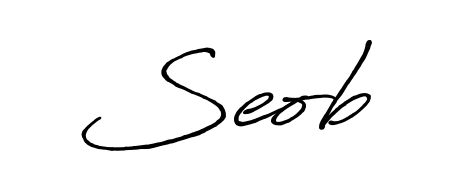 Create your official email sign-off with Seob name in Antro_Vectra_Bolder style. Crisp, clean, and perfectly legible across all screens. Seob signature style 7 images and pictures png