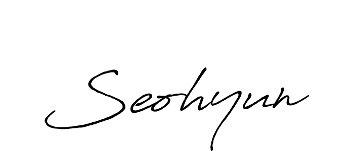 Create a beautiful signature design for name Seohyun. With this signature (Antro_Vectra_Bolder) fonts, you can make a handwritten signature for free. Seohyun signature style 7 images and pictures png