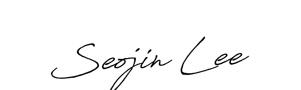 You should practise on your own different ways (Antro_Vectra_Bolder) to write your name (Seojin Lee) in signature. don't let someone else do it for you. Seojin Lee signature style 7 images and pictures png