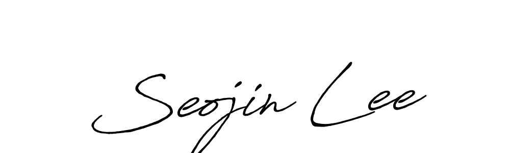 You should practise on your own different ways (Antro_Vectra_Bolder) to write your name (Seojin Lee) in signature. don't let someone else do it for you. Seojin Lee signature style 7 images and pictures png