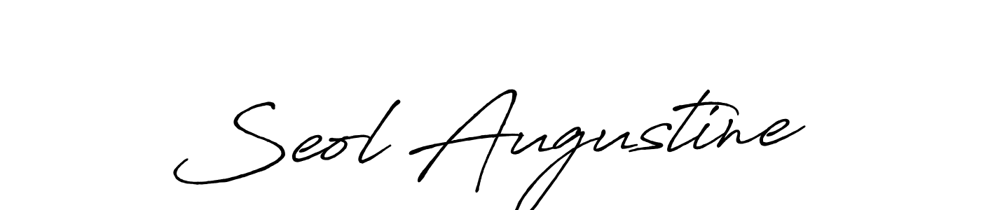 Make a beautiful signature design for name Seol Augustine. With this signature (Antro_Vectra_Bolder) style, you can create a handwritten signature for free. Seol Augustine signature style 7 images and pictures png