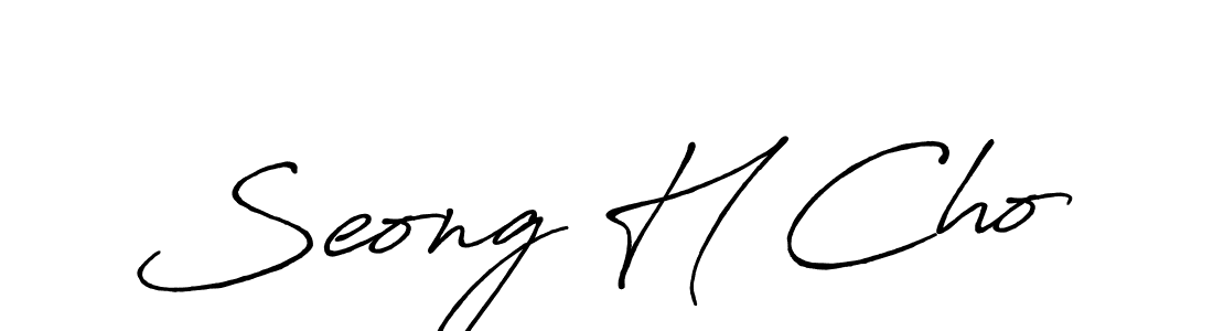 It looks lik you need a new signature style for name Seong H Cho. Design unique handwritten (Antro_Vectra_Bolder) signature with our free signature maker in just a few clicks. Seong H Cho signature style 7 images and pictures png