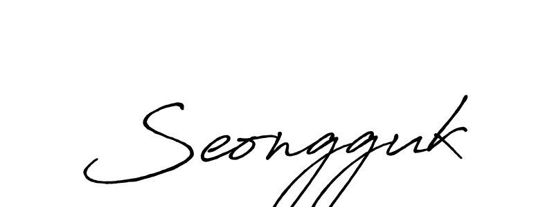 Also we have Seongguk name is the best signature style. Create professional handwritten signature collection using Antro_Vectra_Bolder autograph style. Seongguk signature style 7 images and pictures png