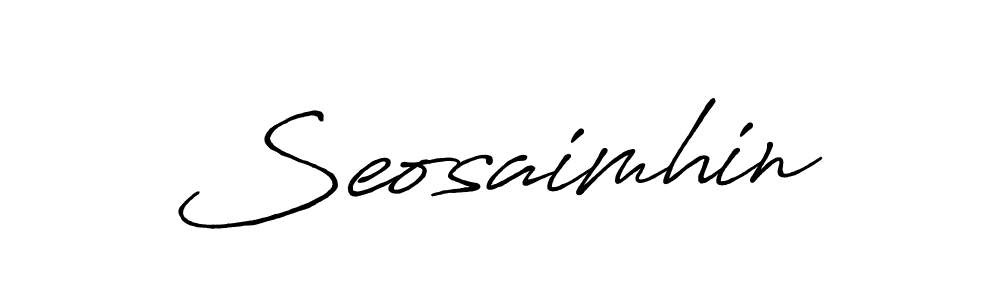 How to make Seosaimhin signature? Antro_Vectra_Bolder is a professional autograph style. Create handwritten signature for Seosaimhin name. Seosaimhin signature style 7 images and pictures png
