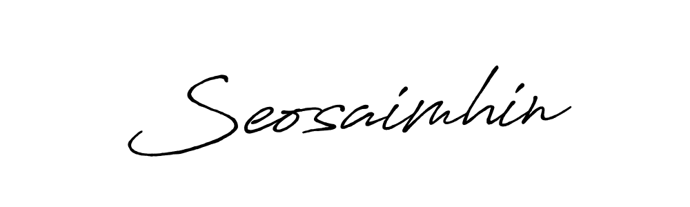 How to make Seosaimhin signature? Antro_Vectra_Bolder is a professional autograph style. Create handwritten signature for Seosaimhin name. Seosaimhin signature style 7 images and pictures png