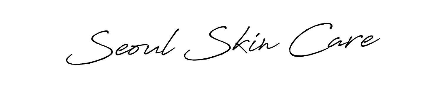 You should practise on your own different ways (Antro_Vectra_Bolder) to write your name (Seoul Skin Care) in signature. don't let someone else do it for you. Seoul Skin Care signature style 7 images and pictures png