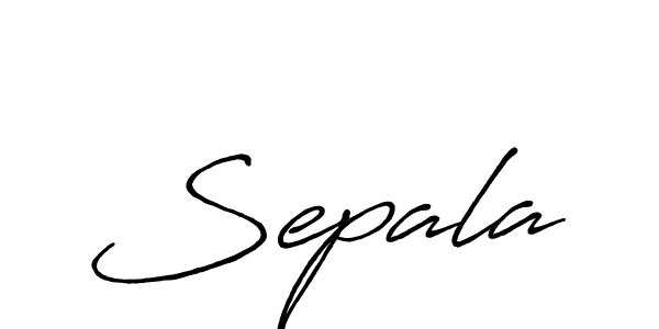 Use a signature maker to create a handwritten signature online. With this signature software, you can design (Antro_Vectra_Bolder) your own signature for name Sepala. Sepala signature style 7 images and pictures png