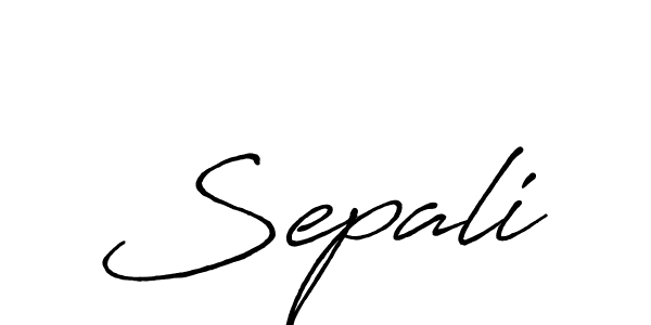 You should practise on your own different ways (Antro_Vectra_Bolder) to write your name (Sepali) in signature. don't let someone else do it for you. Sepali signature style 7 images and pictures png