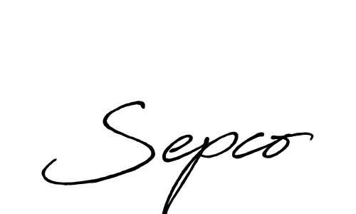 Similarly Antro_Vectra_Bolder is the best handwritten signature design. Signature creator online .You can use it as an online autograph creator for name Sepco. Sepco signature style 7 images and pictures png