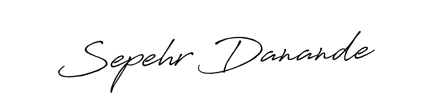 Sepehr Danande stylish signature style. Best Handwritten Sign (Antro_Vectra_Bolder) for my name. Handwritten Signature Collection Ideas for my name Sepehr Danande. Sepehr Danande signature style 7 images and pictures png