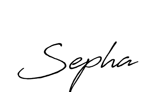It looks lik you need a new signature style for name Sepha. Design unique handwritten (Antro_Vectra_Bolder) signature with our free signature maker in just a few clicks. Sepha signature style 7 images and pictures png