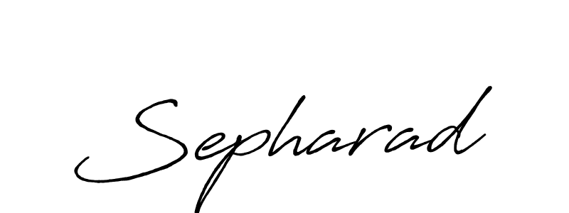 Make a beautiful signature design for name Sepharad. With this signature (Antro_Vectra_Bolder) style, you can create a handwritten signature for free. Sepharad signature style 7 images and pictures png