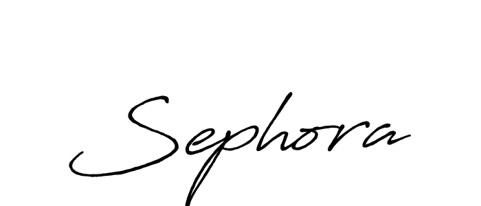 Use a signature maker to create a handwritten signature online. With this signature software, you can design (Antro_Vectra_Bolder) your own signature for name Sephora. Sephora signature style 7 images and pictures png