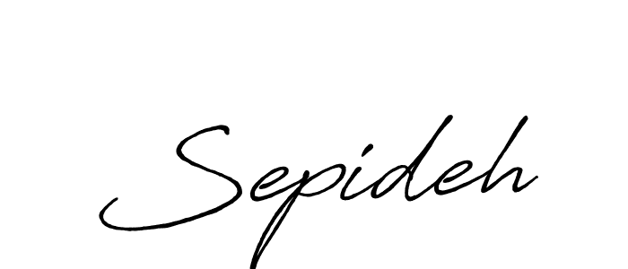 Sepideh stylish signature style. Best Handwritten Sign (Antro_Vectra_Bolder) for my name. Handwritten Signature Collection Ideas for my name Sepideh. Sepideh signature style 7 images and pictures png