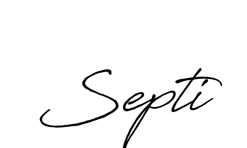 Also we have Septi name is the best signature style. Create professional handwritten signature collection using Antro_Vectra_Bolder autograph style. Septi signature style 7 images and pictures png