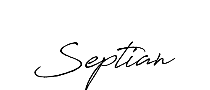 It looks lik you need a new signature style for name Septian. Design unique handwritten (Antro_Vectra_Bolder) signature with our free signature maker in just a few clicks. Septian signature style 7 images and pictures png