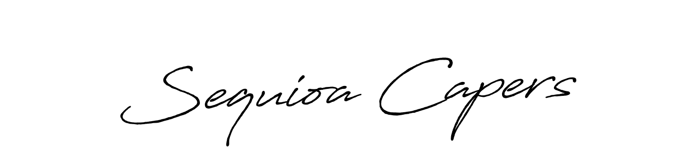 Sequioa Capers stylish signature style. Best Handwritten Sign (Antro_Vectra_Bolder) for my name. Handwritten Signature Collection Ideas for my name Sequioa Capers. Sequioa Capers signature style 7 images and pictures png