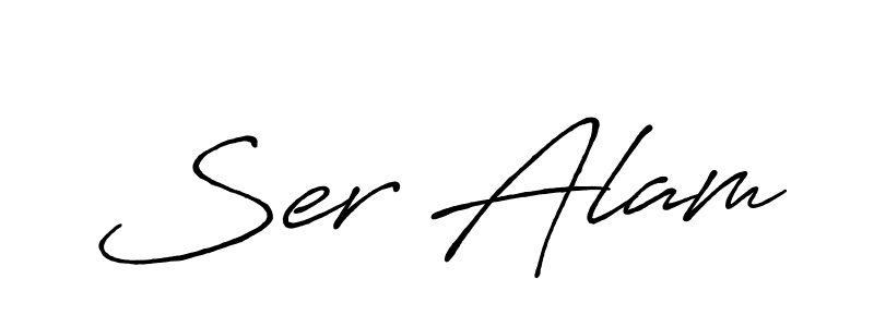 Create a beautiful signature design for name Ser Alam. With this signature (Antro_Vectra_Bolder) fonts, you can make a handwritten signature for free. Ser Alam signature style 7 images and pictures png