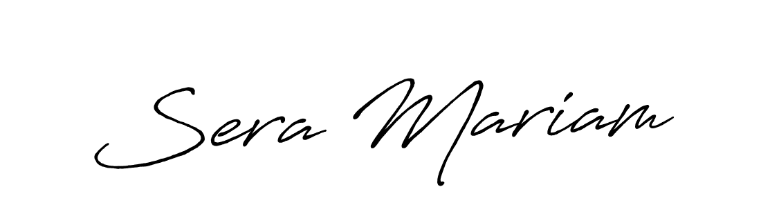 Make a beautiful signature design for name Sera Mariam. With this signature (Antro_Vectra_Bolder) style, you can create a handwritten signature for free. Sera Mariam signature style 7 images and pictures png