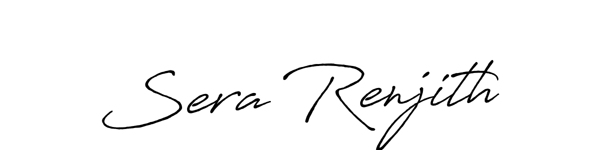 Make a beautiful signature design for name Sera Renjith. With this signature (Antro_Vectra_Bolder) style, you can create a handwritten signature for free. Sera Renjith signature style 7 images and pictures png