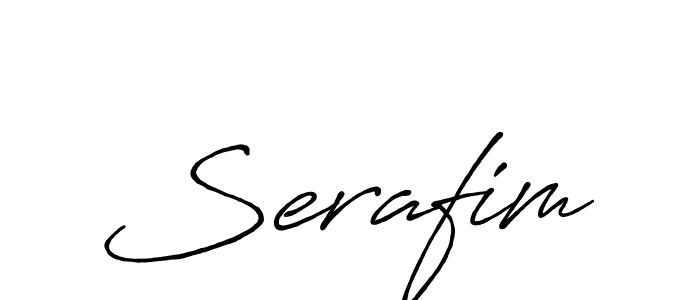 Serafim stylish signature style. Best Handwritten Sign (Antro_Vectra_Bolder) for my name. Handwritten Signature Collection Ideas for my name Serafim. Serafim signature style 7 images and pictures png