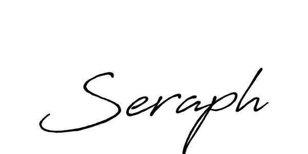 Make a beautiful signature design for name Seraph. With this signature (Antro_Vectra_Bolder) style, you can create a handwritten signature for free. Seraph signature style 7 images and pictures png