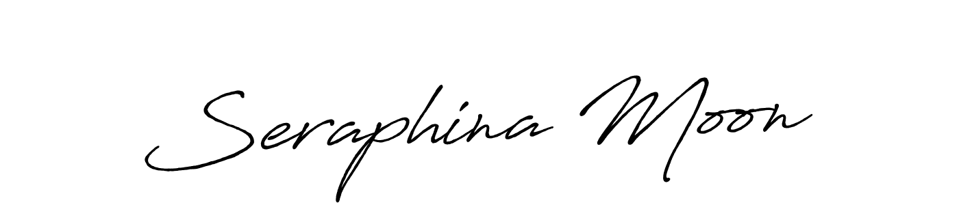 Make a beautiful signature design for name Seraphina Moon. With this signature (Antro_Vectra_Bolder) style, you can create a handwritten signature for free. Seraphina Moon signature style 7 images and pictures png