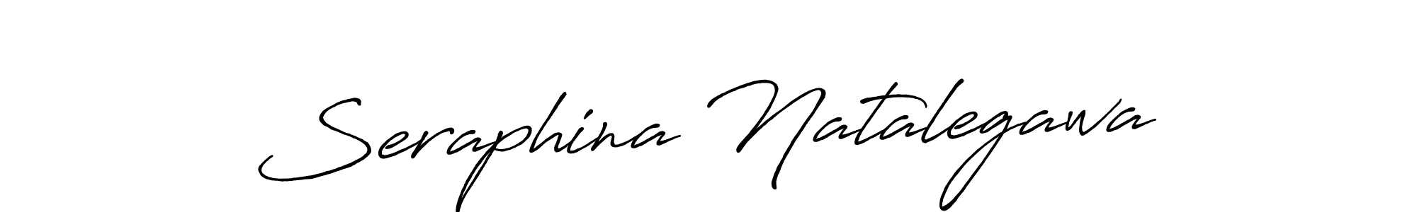 Create a beautiful signature design for name Seraphina Natalegawa. With this signature (Antro_Vectra_Bolder) fonts, you can make a handwritten signature for free. Seraphina Natalegawa signature style 7 images and pictures png