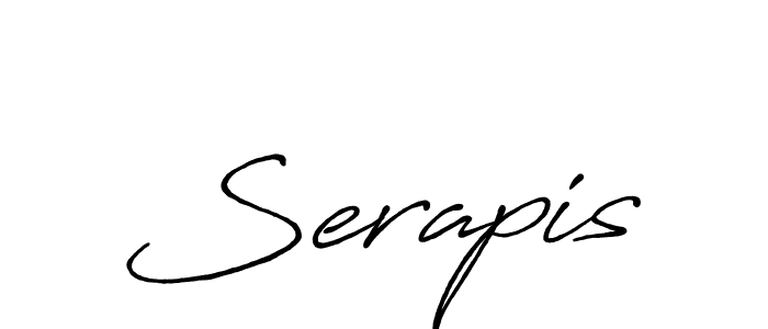 How to make Serapis signature? Antro_Vectra_Bolder is a professional autograph style. Create handwritten signature for Serapis name. Serapis signature style 7 images and pictures png
