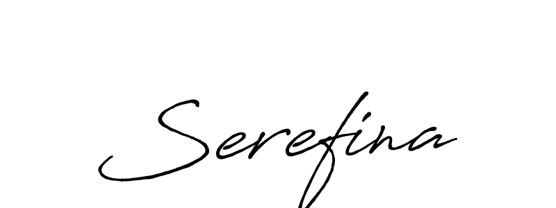 Also we have Serefina name is the best signature style. Create professional handwritten signature collection using Antro_Vectra_Bolder autograph style. Serefina signature style 7 images and pictures png