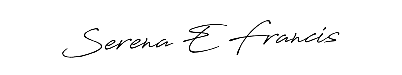 Also we have Serena E Francis name is the best signature style. Create professional handwritten signature collection using Antro_Vectra_Bolder autograph style. Serena E Francis signature style 7 images and pictures png