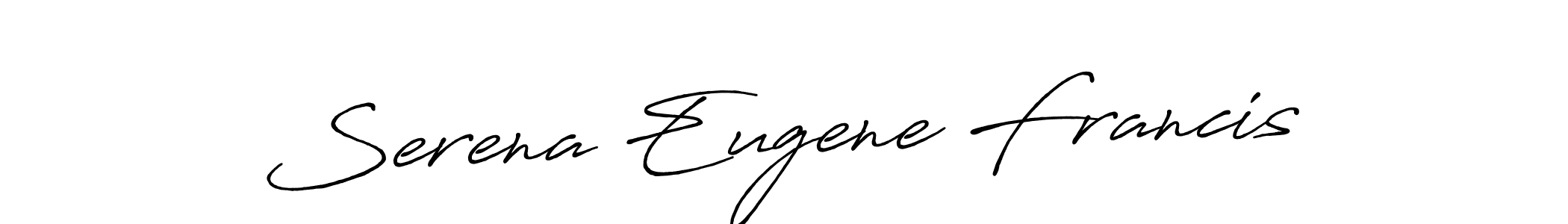 How to make Serena Eugene Francis name signature. Use Antro_Vectra_Bolder style for creating short signs online. This is the latest handwritten sign. Serena Eugene Francis signature style 7 images and pictures png