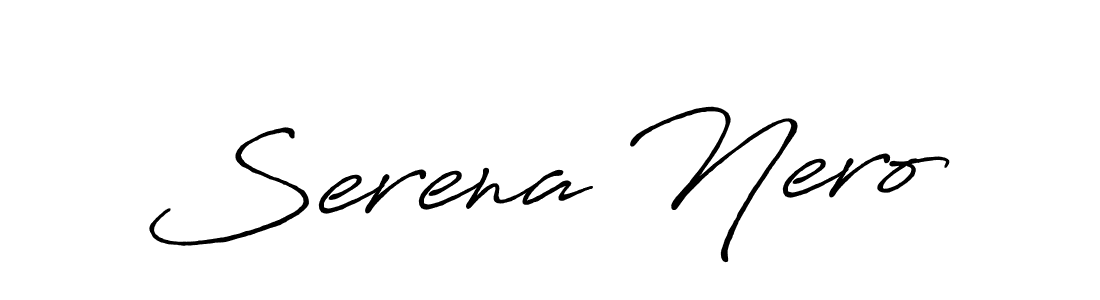 Serena Nero stylish signature style. Best Handwritten Sign (Antro_Vectra_Bolder) for my name. Handwritten Signature Collection Ideas for my name Serena Nero. Serena Nero signature style 7 images and pictures png
