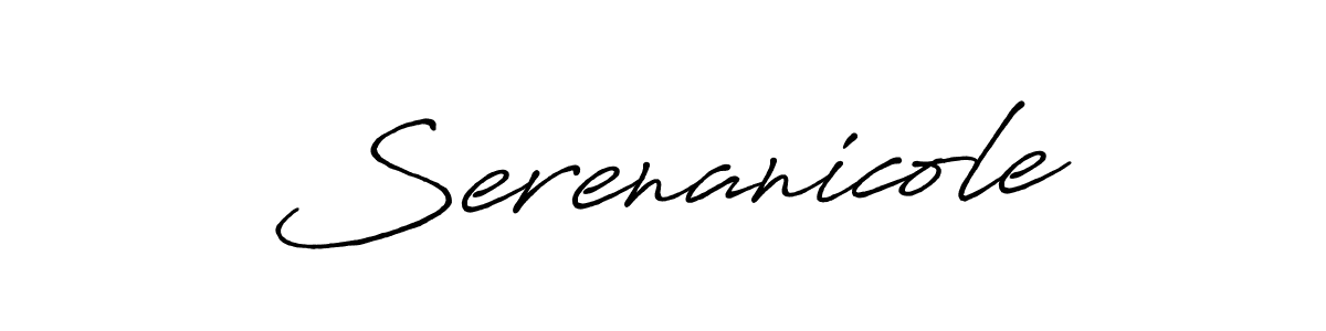if you are searching for the best signature style for your name Serenanicole. so please give up your signature search. here we have designed multiple signature styles  using Antro_Vectra_Bolder. Serenanicole signature style 7 images and pictures png