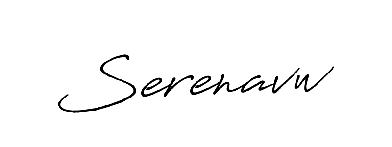 How to make Serenavw signature? Antro_Vectra_Bolder is a professional autograph style. Create handwritten signature for Serenavw name. Serenavw signature style 7 images and pictures png