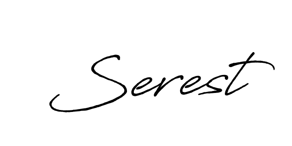 How to make Serest name signature. Use Antro_Vectra_Bolder style for creating short signs online. This is the latest handwritten sign. Serest signature style 7 images and pictures png