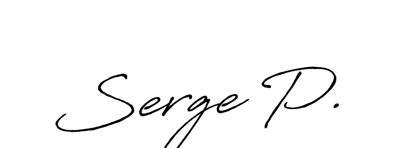 Once you've used our free online signature maker to create your best signature Antro_Vectra_Bolder style, it's time to enjoy all of the benefits that Serge P. name signing documents. Serge P. signature style 7 images and pictures png