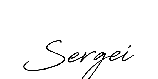 Design your own signature with our free online signature maker. With this signature software, you can create a handwritten (Antro_Vectra_Bolder) signature for name Sergei. Sergei signature style 7 images and pictures png