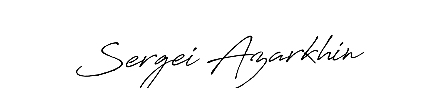 Create a beautiful signature design for name Sergei Azarkhin. With this signature (Antro_Vectra_Bolder) fonts, you can make a handwritten signature for free. Sergei Azarkhin signature style 7 images and pictures png