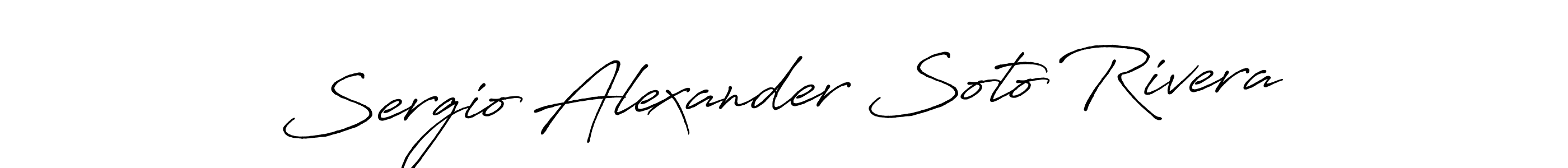 Antro_Vectra_Bolder is a professional signature style that is perfect for those who want to add a touch of class to their signature. It is also a great choice for those who want to make their signature more unique. Get Sergio Alexander Soto Rivera name to fancy signature for free. Sergio Alexander Soto Rivera signature style 7 images and pictures png