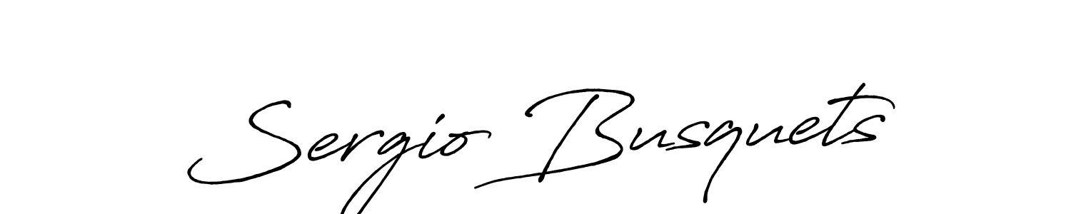 Use a signature maker to create a handwritten signature online. With this signature software, you can design (Antro_Vectra_Bolder) your own signature for name Sergio Busquets. Sergio Busquets signature style 7 images and pictures png