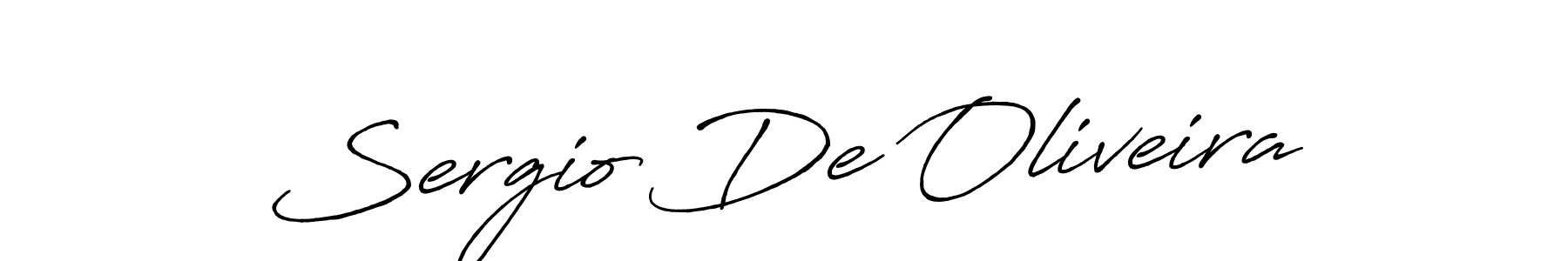 Design your own signature with our free online signature maker. With this signature software, you can create a handwritten (Antro_Vectra_Bolder) signature for name Sergio De Oliveira. Sergio De Oliveira signature style 7 images and pictures png